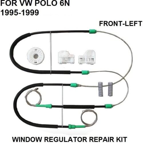 For VW Polo 6N 1997-2001 Electric Window Regulator Repair Kit - Front Left