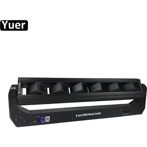 New 6 Eyes RGB 3IN1 Laser Moving Head Light Mutil-Functional Holiday Xmas Laser Light DJ Equipment Disco Party Club Laser Lights