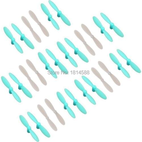 30PCS H20 quadrocopter remote control aircraft accessories white blue propeller blade paddle H20-07