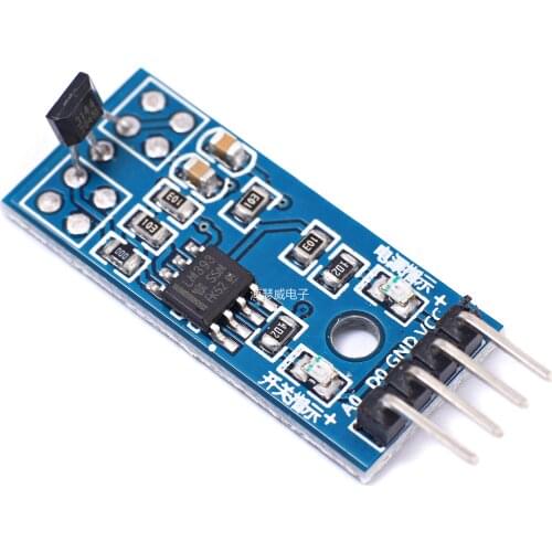 Hall Sensors Module 3144E 4pin Hall Switch Speed Magnetic Swiches Speed Counting Sensor Module For Arduino Smart Car