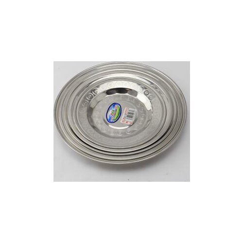 Non-magnetic stainless steel 18-26cm dessert plate dinner plates barbecue plate