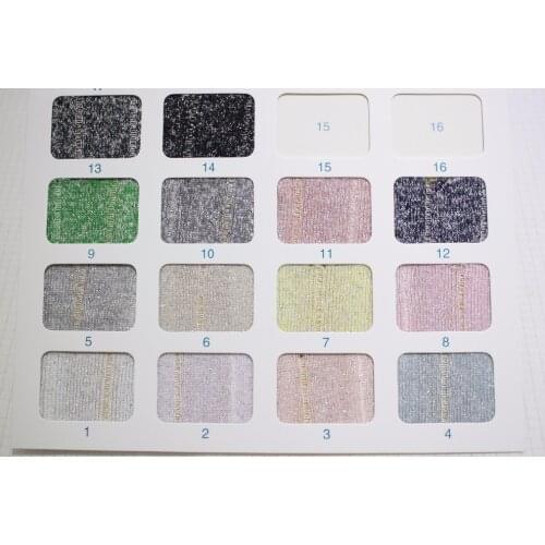 Wholesale factory directly sale Terry Knitted Stripe Silver Thread Fabric F497