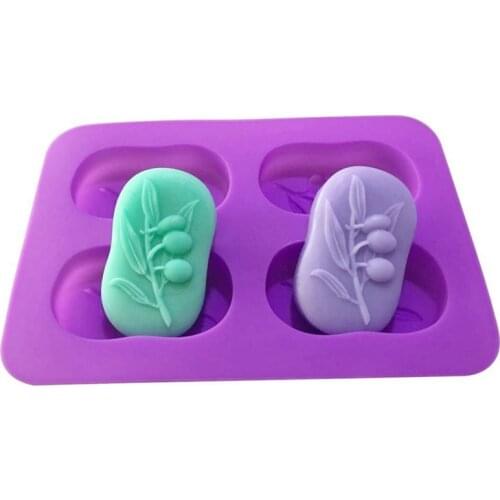 Olive Tree Shape Silicone Soap Mold Form Handmade Soap Making Molds Soap Mould Form Sugarcraft Cake Chocolate Decorating Tools