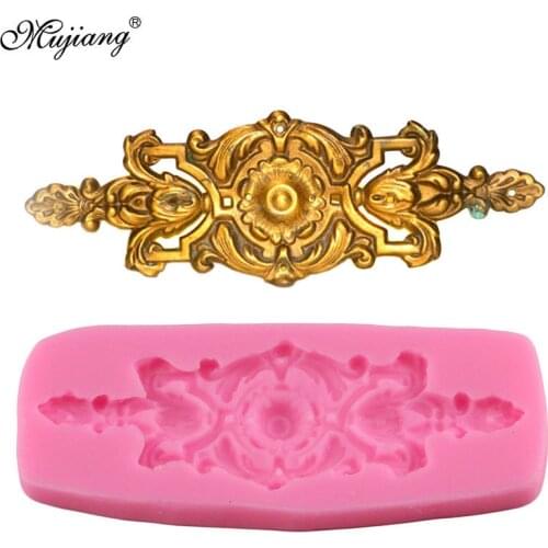 European Style Relief Daisy Silicone Lace Mold Cake Border Fondant Cake Decorating Tools 3D Candy Chocolate Mould Kitchen Baking