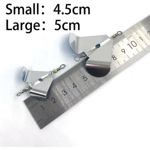 Spinner Bait fishing rotating blade propeller 10pcs box 4.5cm 5cm Fishing Sequins diy material accessories trolling Spinner Lure