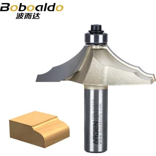 New 1pcs 1/2 Shank Two flute thumb mold cutter additional bead at edge Thumb Mould Cutter With Ball Bearing Arden Router Bit