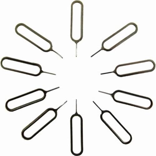 10PCS For iPhone Sim Card Tray Open Eject ejector Pin Key For iPhones 6S huawei mate 7 samsung galaxy S8 Plus S6 edge note 8 4 5