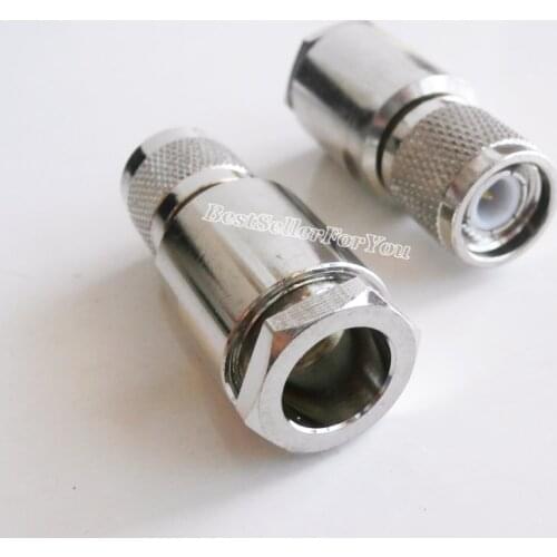 10Piece TNC Male Clamp Type For RG8 RG213 LMR400 RG214 7D-FB Cable Straight Connector