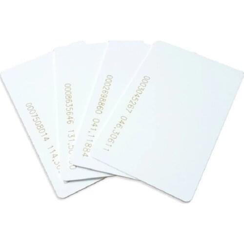 10Pcs RFID 125KHz TK4100 Read Only Smart EM4100 ID PVC Card With Series Number For Access Control System Fast Shipping