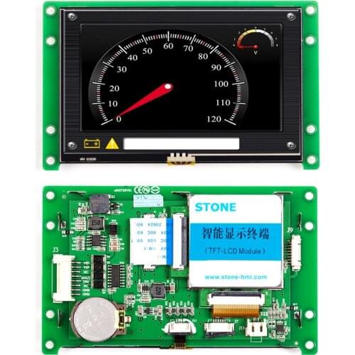 4.3 inch 480x272 LCD Screen Panel with Software & UART Port & Controller 100PCS