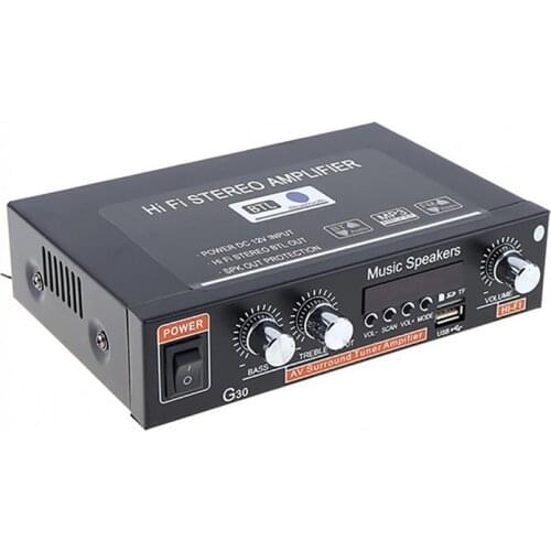 800W High Fidelity Digital Intelligent Bluetooth Stereo Audio Amplifier Family KTV EU / USA G30 Audio Amplifier