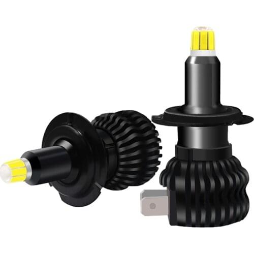 Auto fanless 3D 8 Sides CSP H11 H7 Led Car Lights H8 H1 HB3 9005 9006 9012 Fog Lamps 360 degree Near Far Light 12V diode lamps