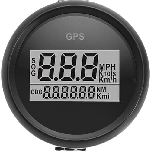 52mm Car GPS Speedometer Waterproof Truck Boat Digital LCD Speed Gauge with GPS Antenna