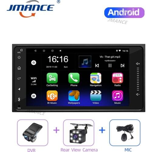 JMANCE Android 8.1 2Din 7 Inch Car Radio GPS Car Multimedia MP5 Player Autoradio Bluetooth Music System