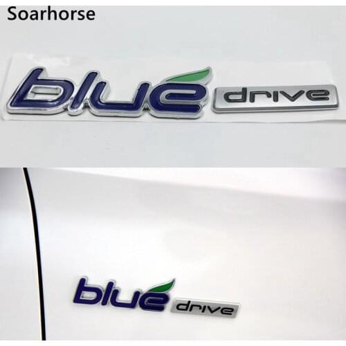 Auto Styling ABS Blue Drive Rear Side Decal Emblem Badge Sticker For Hyundai Sonata Hybrid YF