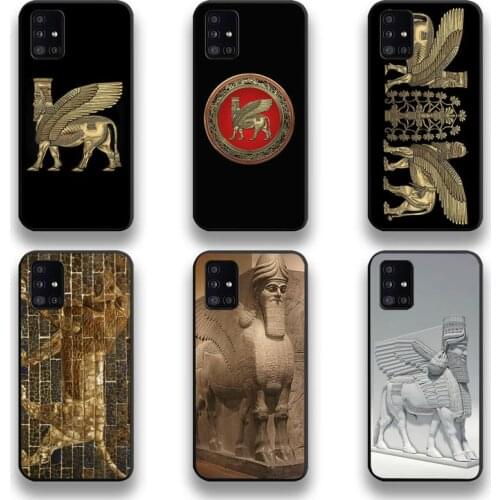 Lamassu Assyrian Winged Lion And Winged Bull Phone Case For Samsung Galaxy A21S A01 A11 A31 A81 A10 A20E A30 A40 A50 A70 A71 A51