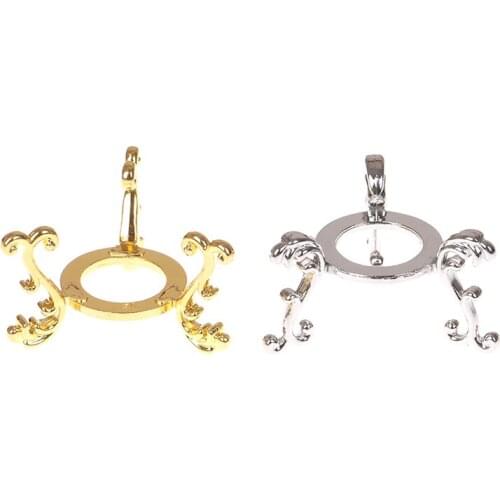 European Style Metal Gold-plated Display Gemstone Egg Support Base Crystal Ball Stand Office Ornament