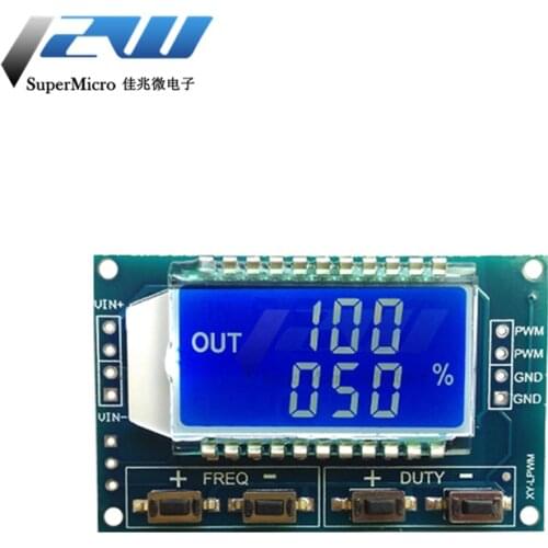 1Hz-150Khz Signal Generator PWM Board Module Pulse Frequency Duty Cycle Adjustable Module LCD Display 3.3V-30V 1Hz-150Khz