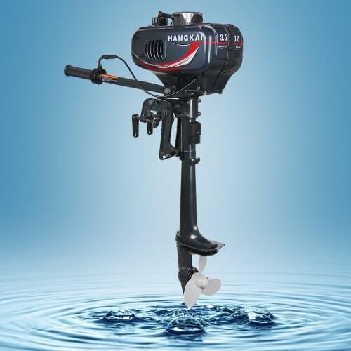 Hangkai New 3.5HP 2 troke Outboard Boat Engine,Boat Motor Water Cooled Wholesale/Retails Free Dropshipping