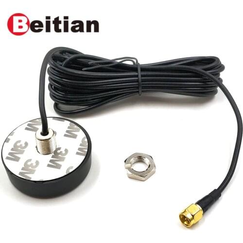 BEITIAN High Gain GPS GLONASS Ceramic Antenna Active Amplifier Set Screw SMA-J Ceiling BN-D33AJ