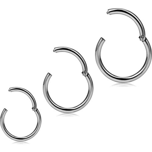 16G 18G Titanium Septum Piercing Nose Rings Hoop Cartilage Tragus Retainer Body Piercing Jewelry
