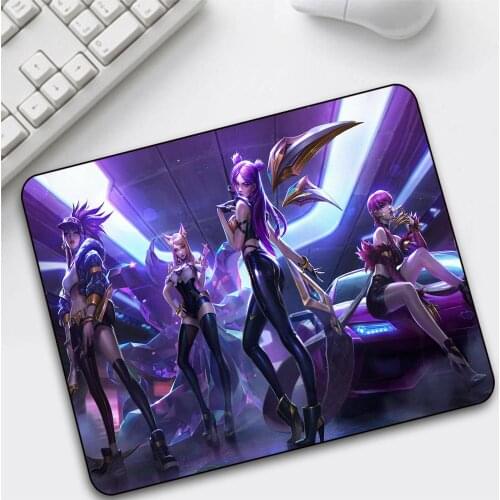 GuJiaDuo League of Legends Small Mouse Pad Sexy Girl Laptops Gamer Csgo Gaming Keyboard Desktop Gaming Accessories Gaming Desk