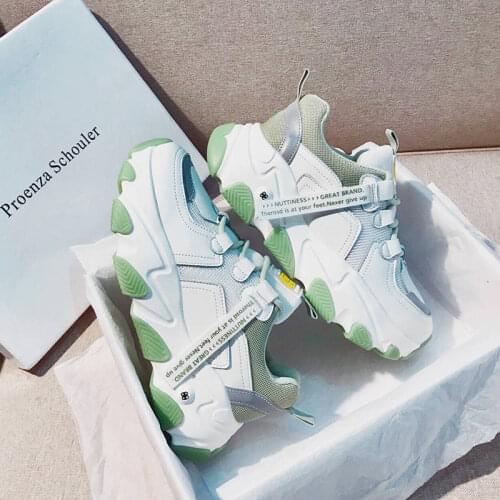 Summer European station muffin thick sole harbor wind sports womens shoes simple little white shoes students outdoor shoes