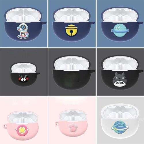 New Soft Silicone Case For Huawei Freebuds 4i Headphone Charging Case Shockproof Protective Cover Headset Case with Hook