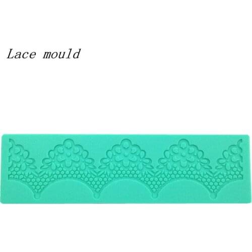 Wholesale Silicone cake mold Flower fence lace decoration for wedding cake sugar lace mat sugar craft mold Kitchen DIY tools