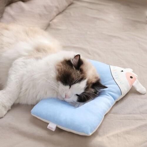 Cute Pig Pattern Pet Pillow Cervical Spine Care Deep Sleeping Pillow for Cats Dogs