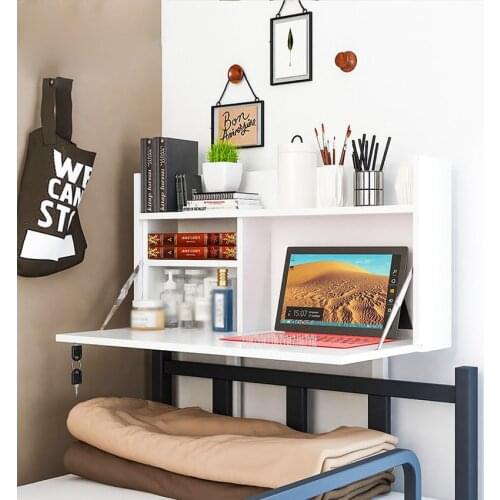 College Student Dormitory Foldable Table Mounted On Bed Creative Computer Laptop Notebook Stand On Bed Head Desk Table