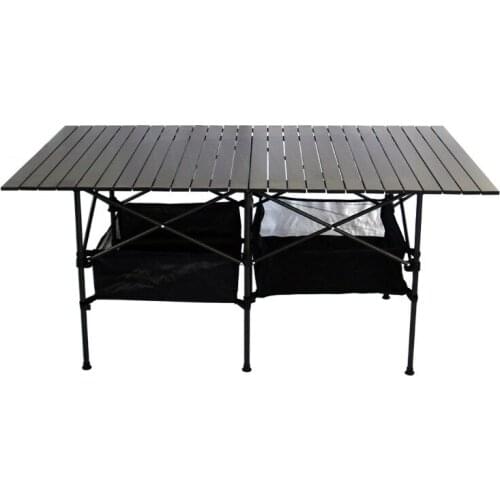 Outdoor Folding Table Chair Camping Aluminium Alloy Picnic Table Waterproof Durable Folding Table Desk For 153*80*70CM