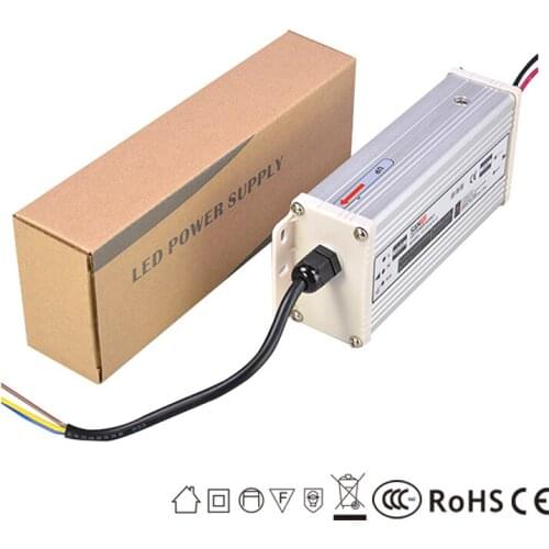 Led Power Supply 60W 12V 5A Waterproof CE/Rohs Use for 3528 or 5050 Strip Lights Transformer