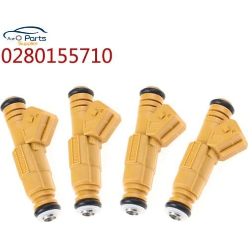 4Pcs/Lot 0280155710 0280155700 Fuel Injectors 4 Hole Nozzle Basket Filter Design At Inlet For Jeep 87-98 4.0L For Cherokee Grand