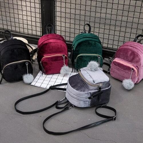 2021 Women Backpack Youth Small Solid Casual Backpacks Students School Bag Teenage Girls Pure Color Vintage Laptop Bags Rucksack