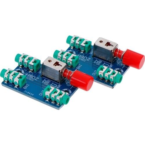 2 3.5mm Audio Switching Board A/B Audio Input Block Optional Select Output Type