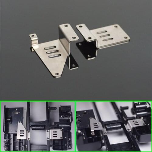 Battery Box Metal Adapter for 1/14 Tamiya RC Truck Trailer Tipper Scania MAN Benz Actros Volvo Car Diy Parts