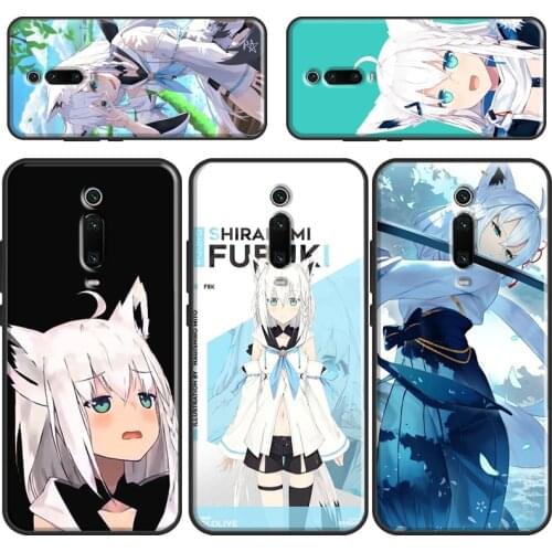 Shirakami Fubuki Hololive Case For POCO F3 M3 Pro POCO X3 Pro Coque For Xiaomi Mi 11 Ultra 10T Pro Mi Note 10 Lite