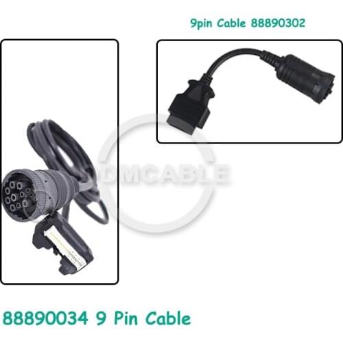 88890034 9 Pin Cable for vcads interface 88890020/88890180 diagnosis cable 9 pin connection auto diagnostic cable