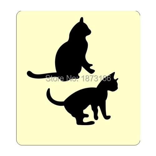 Cats label scrapbooking/paper craft die cutters 15.8mm thick