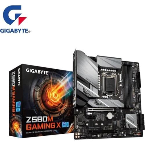 NEW For Gigabyte GA Z590M GAMING X Motherboard LGA 1200 Z590 Desktop Mainboard Support i3 i5 i7 10400F 10400 10100F 10700K