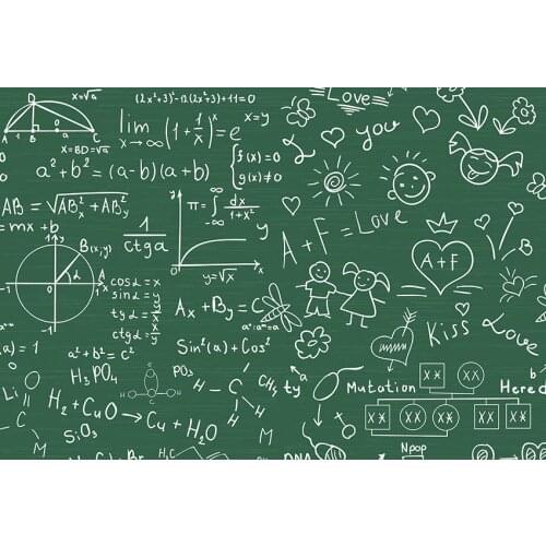 Maths black-board backdrops photography vinyl Congrats grad photo backgrounds for photo studio accessories student funds lv-869