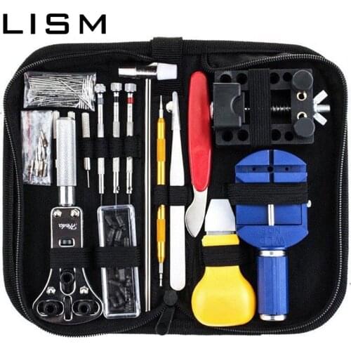 148pcs Watch Repair Tool Kit Link Pin Remover Shell Spring Bar Opener Watch Battery Replacement Strap Needle Repair Instrument