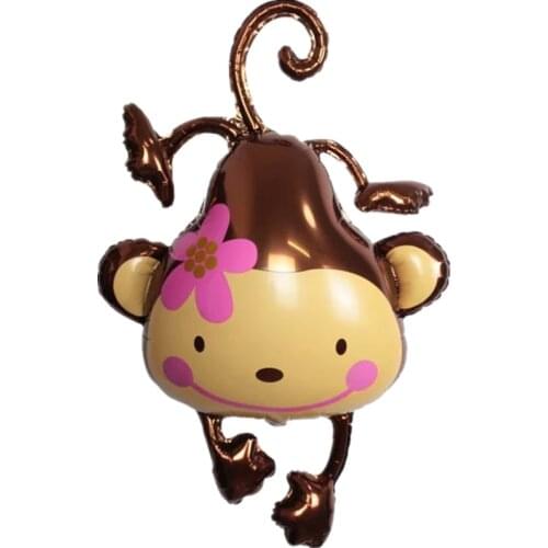 Large size 1pcs 98*71 ccm monkey Foil Balloons Wedding Decorations Helium Balloon Birthday Balloons Inflatable Toys Air Balls