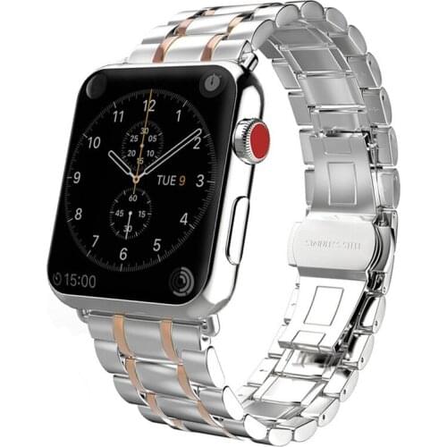 Watchbands for Apple Watch Seires 4 Band 42mm 44mm Stainless Steel Link Bracelet Wrist strap for iWatch 1/2/3/4 38mm 40mm belt