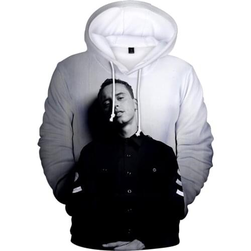 Sidno Logic 3D Hoodies Men/women Fashion Hip Hop Sweatshirts Spring/autumn Casual Long Sleeve Boys/girls Outwear Tops Cotton