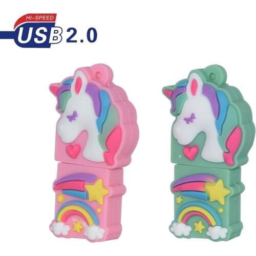 USB Stick Cute Cartoon Animals Usb 2.0 unicorn USB Flash Drive pen drive 4GB 8GB 16GB 32GB 64GB 128GB usb Stick Flash Disk