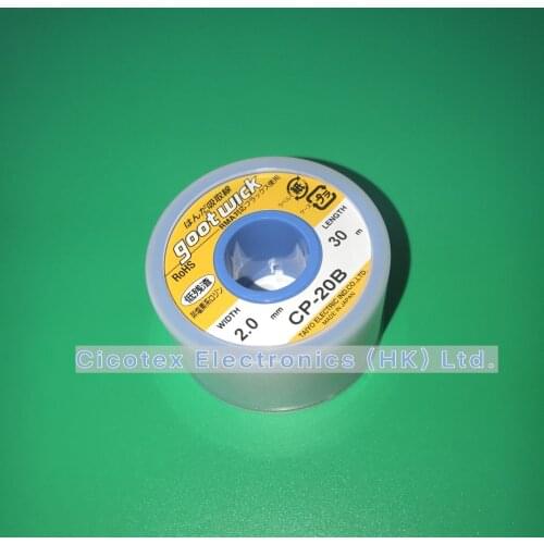 100% MADE IN JAPAN GOOT WICK CP-20B 2.0MMX30M DESOLDERING WICK WELDING REPAIR TOOLS