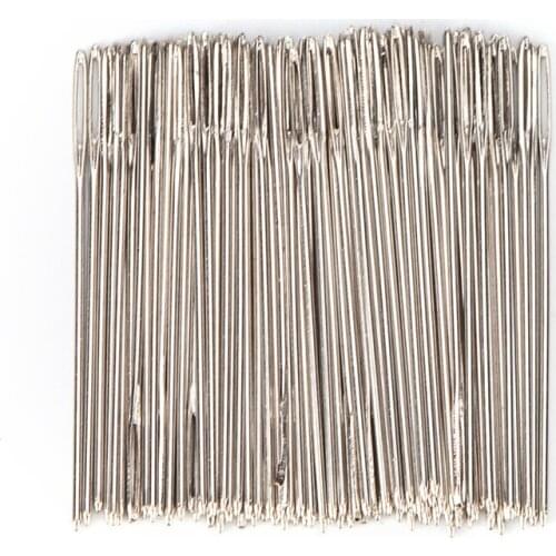 100Pcs/lot Size 24 Golden Tail Fabric Embroidery Cross Stitch Needles For Stitch Canvas Sewing Kit Wholesale