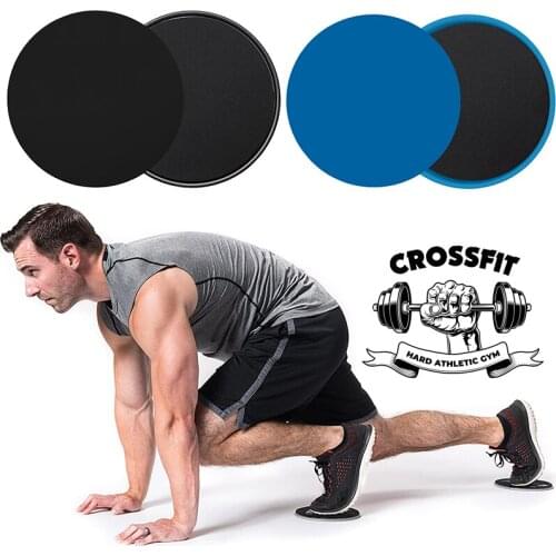 2PC Sliding Gliding Discs Abdominal Fitness Exercise Sliding Plate Pilates Yoga Gym Abdominal Core Slider Training Equipment